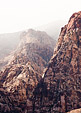 [Rain-shrouded mountains] - red rock canyon, landscape